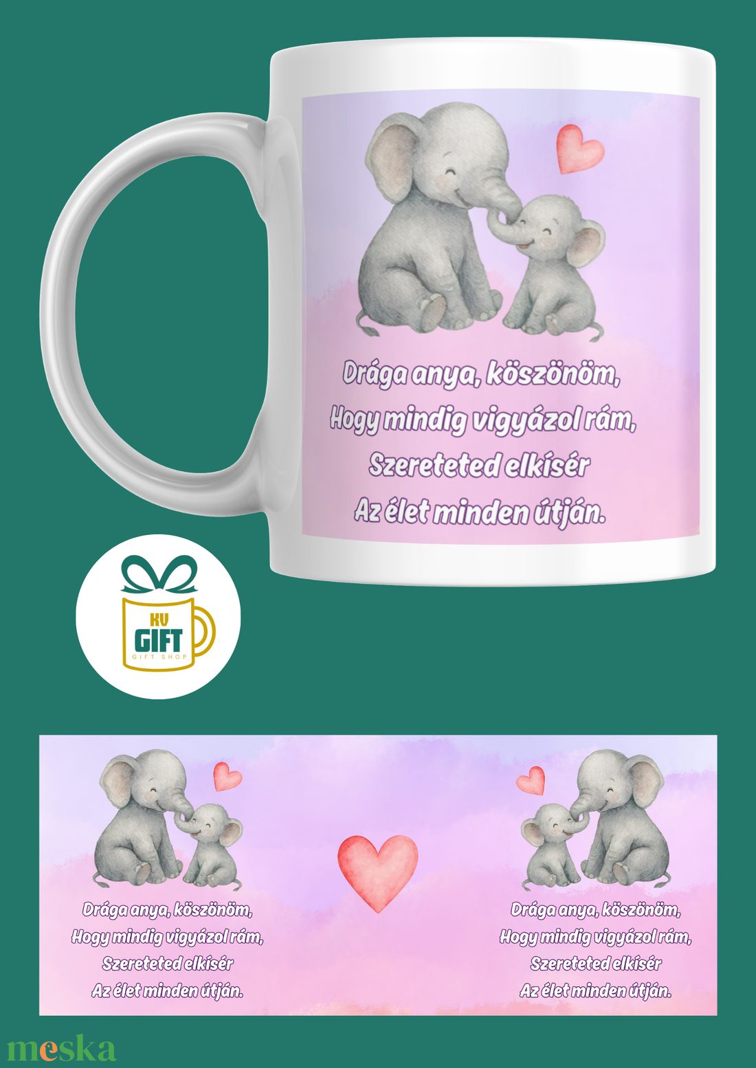 Anyák napi egyedi bögre - otthon & életmód - konyhafelszerelés, tálalás - tálalás - bögre & csésze - Meska.hu
