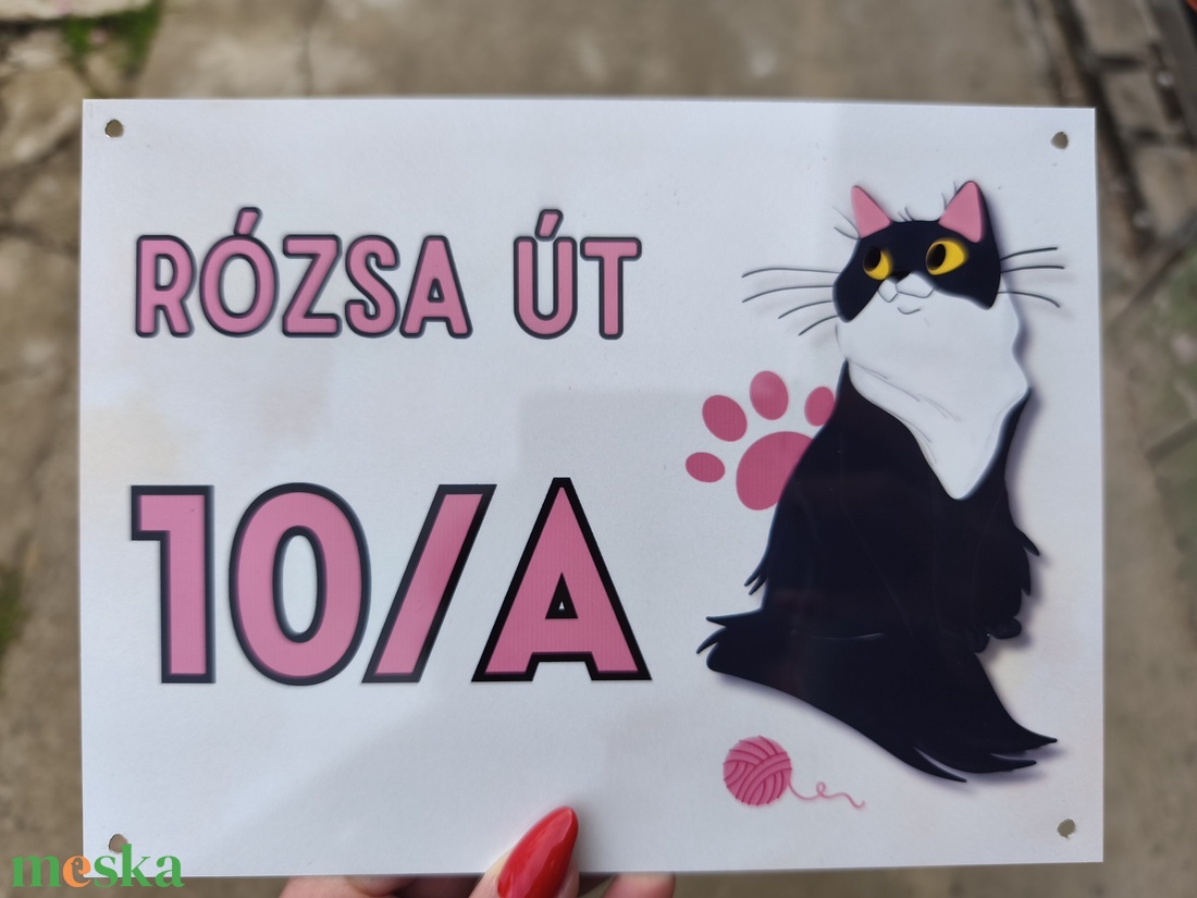 Egyedi házszámtábla - otthon & életmód - ház & kert - házszám - Meska.hu