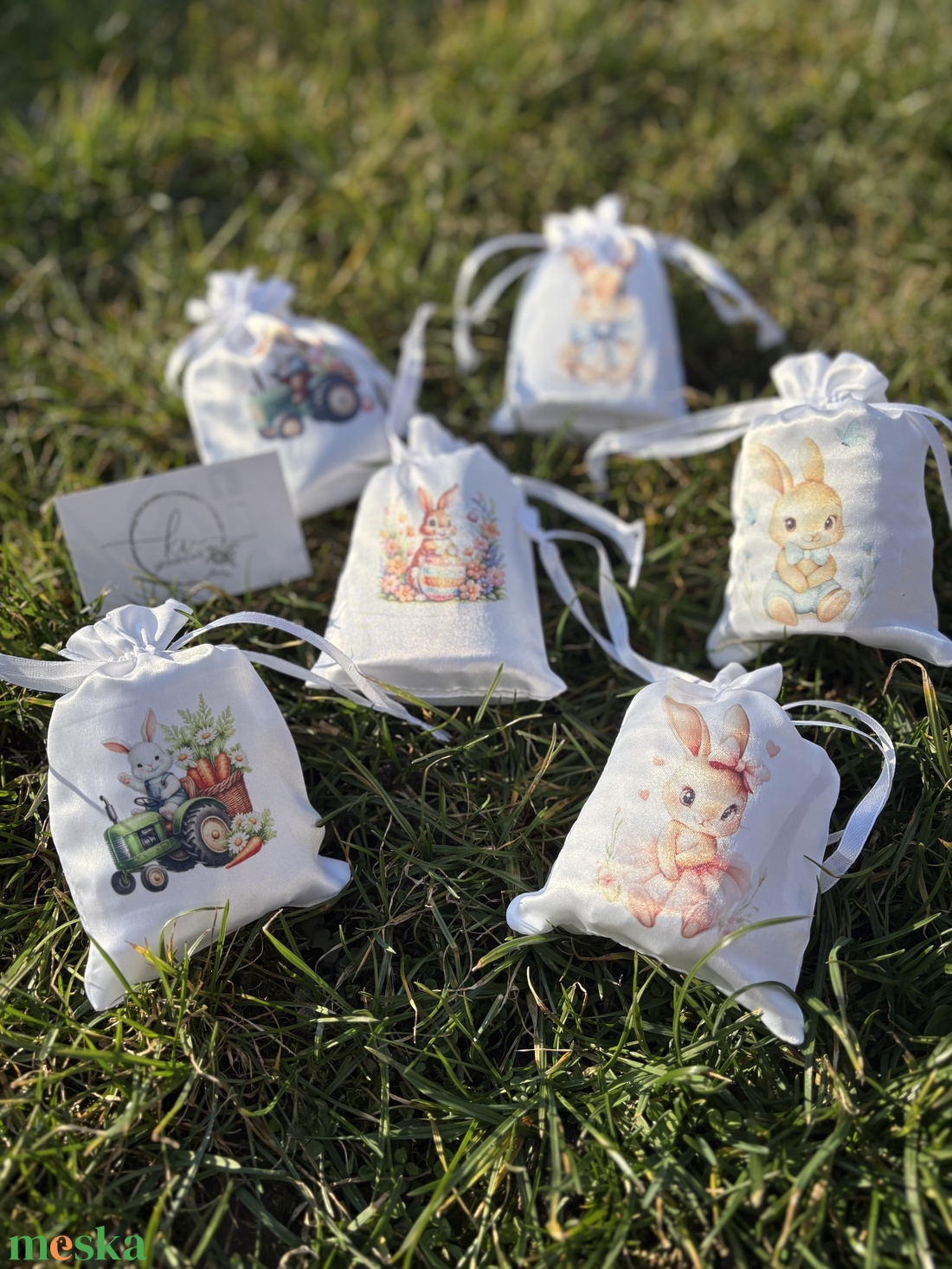 Mini húsvéti zsák - ünnepi díszek, dekorációk - húsvéti díszek és dekorációk - húsvéti ajándékátadó - Meska.hu