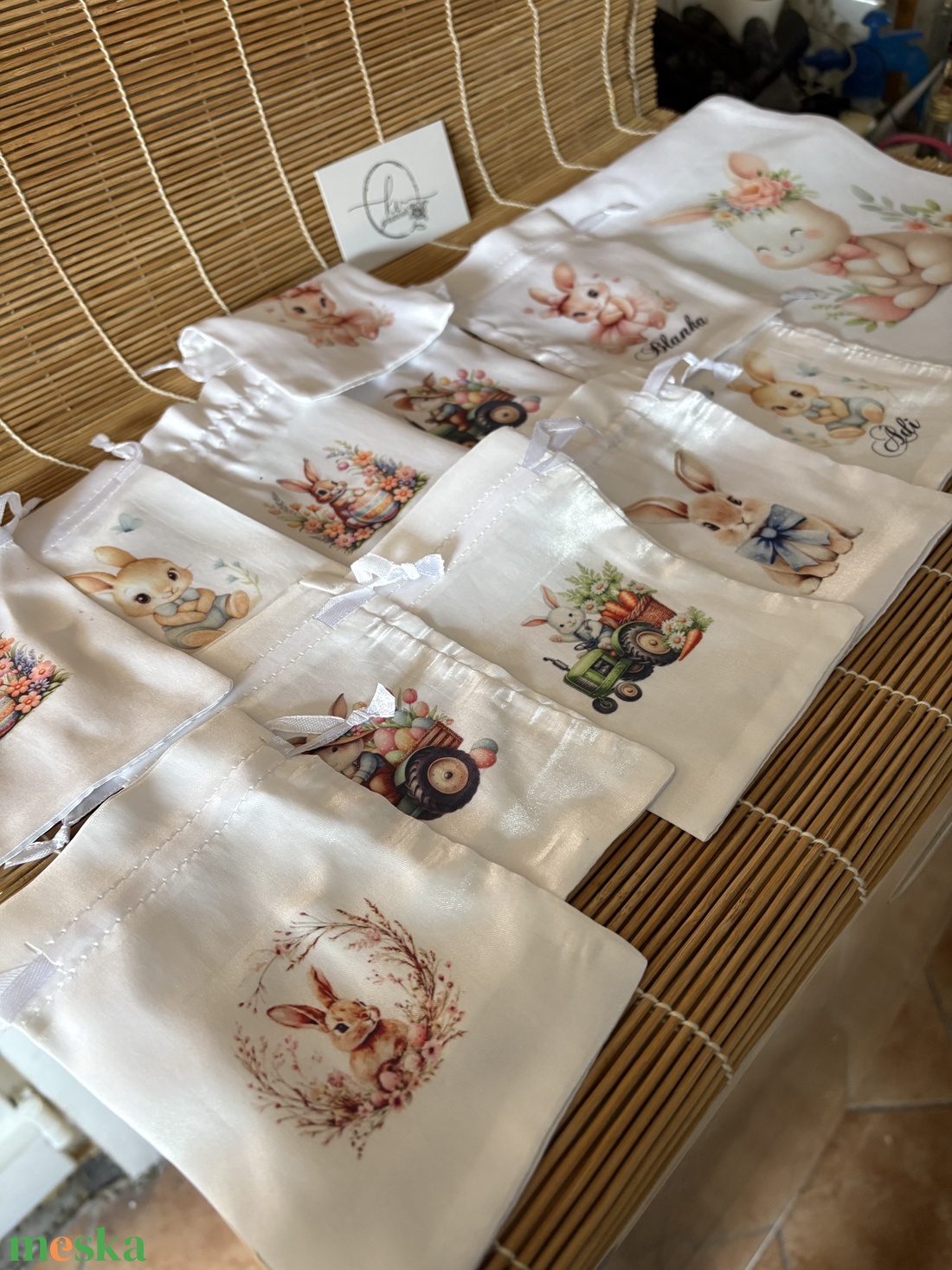 Mini húsvéti zsák - ünnepi díszek, dekorációk - húsvéti díszek és dekorációk - húsvéti ajándékátadó - Meska.hu