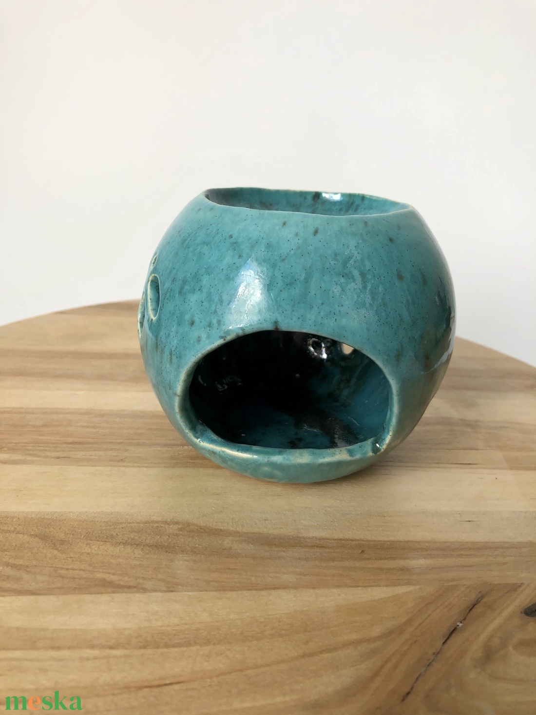 Türkiz illóolaj-párologtató gömb - otthon & életmód - gyertya, illat, aroma - párologtató - Meska.hu