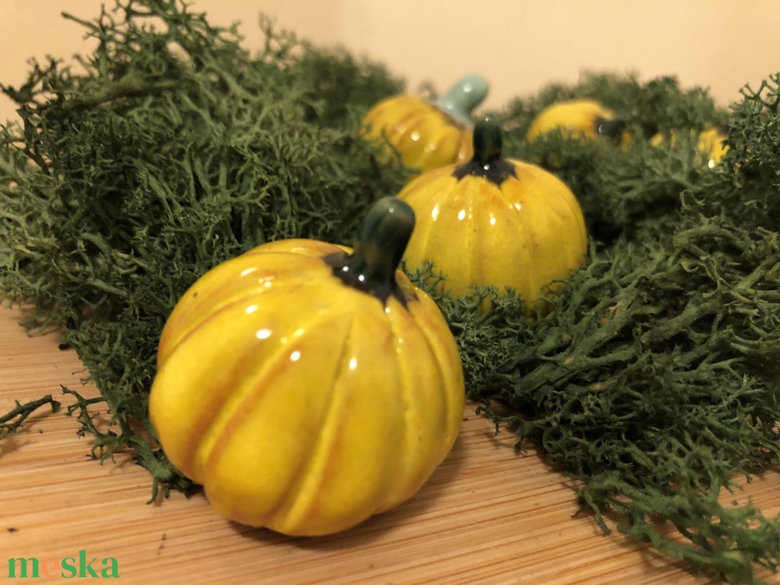 Kerámia tök - otthon & életmód - dekoráció - halloween - halloweeni dekoráció - Meska.hu