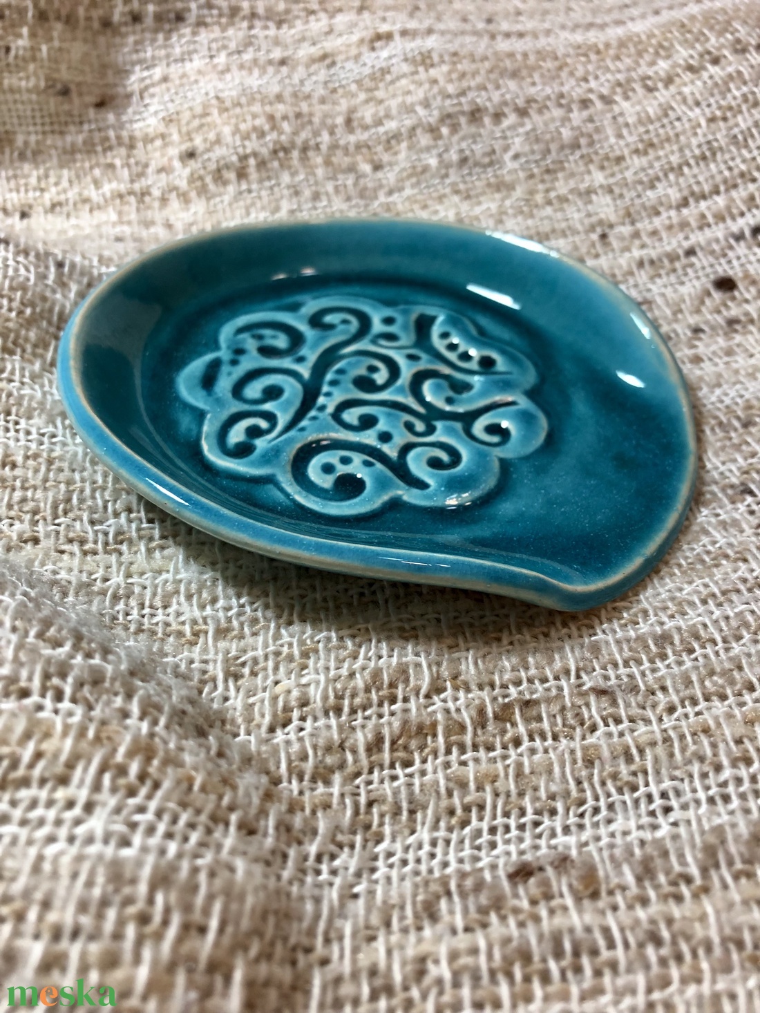 Fakanáltartó - türkiz - otthon & életmód - konyhafelszerelés, tálalás - sütés, főzés - fakanál & fakanáltartó - Meska.hu