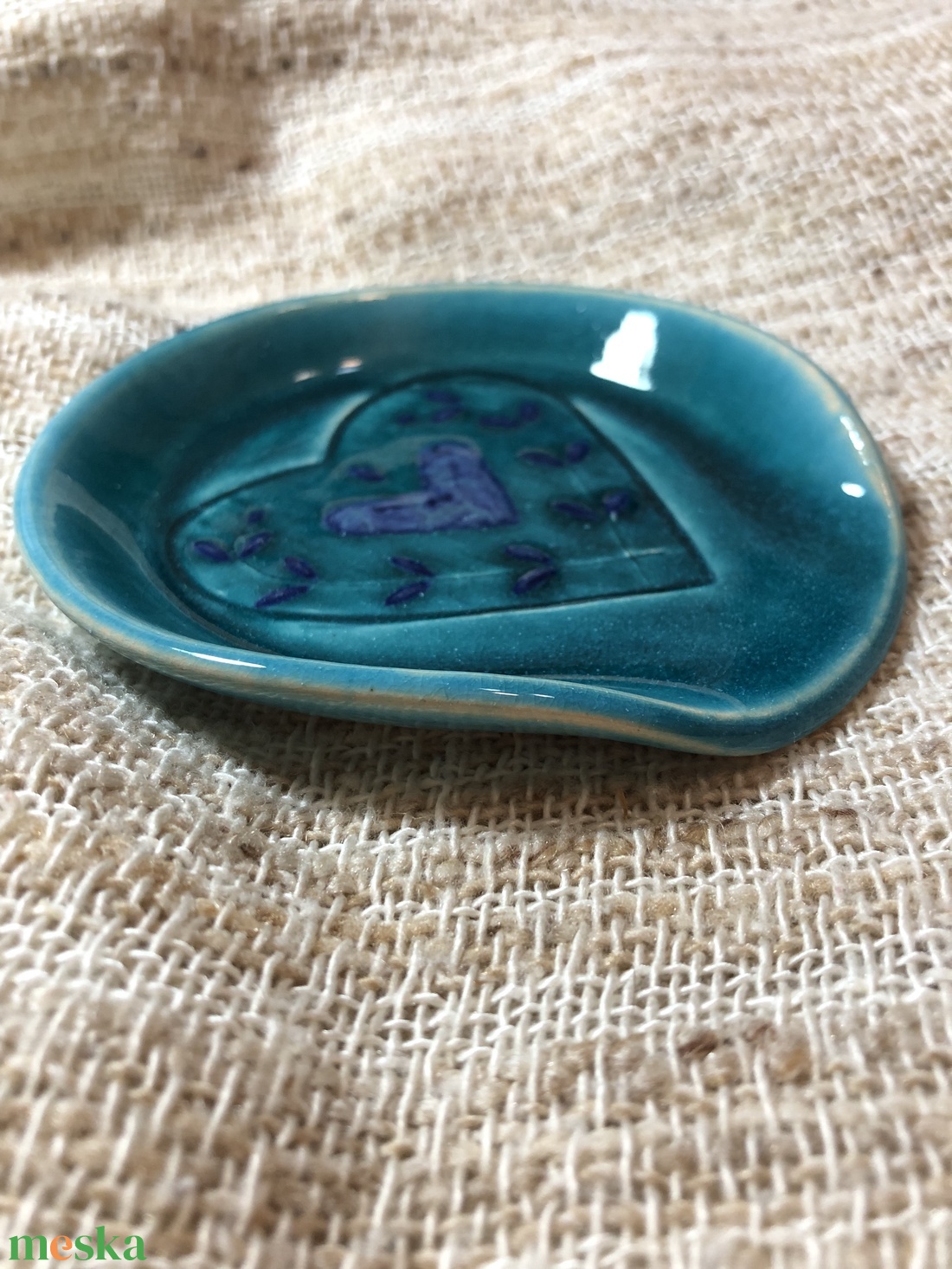 Fakanáltartó - türkiz-kék - otthon & életmód - konyhafelszerelés, tálalás - sütés, főzés - fakanál & fakanáltartó - Meska.hu