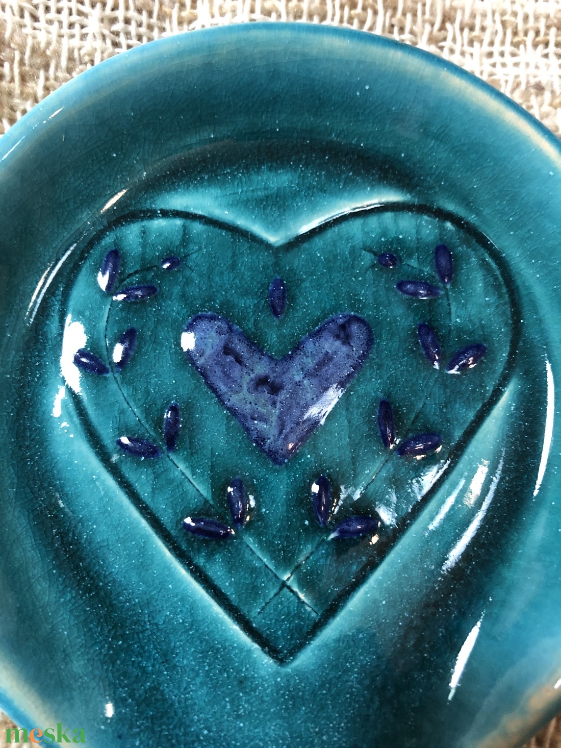 Fakanáltartó - türkiz-kék - otthon & életmód - konyhafelszerelés, tálalás - sütés, főzés - fakanál & fakanáltartó - Meska.hu