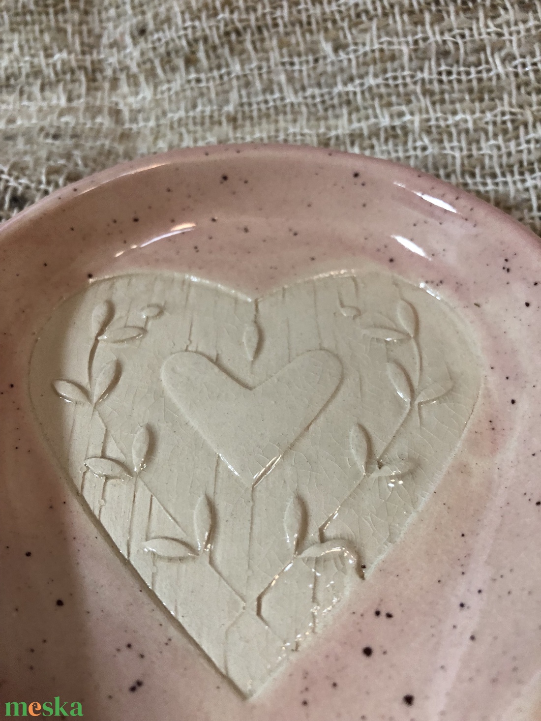 Fakanáltartó - rózsaszín pöttyös - otthon & életmód - konyhafelszerelés, tálalás - sütés, főzés - fakanál & fakanáltartó - Meska.hu