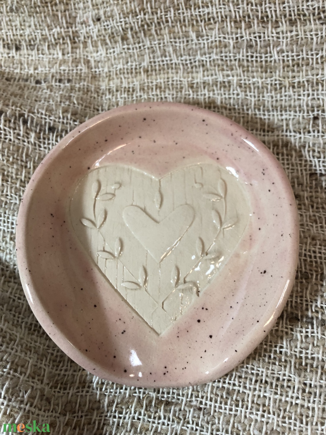 Fakanáltartó - rózsaszín pöttyös - otthon & életmód - konyhafelszerelés, tálalás - sütés, főzés - fakanál & fakanáltartó - Meska.hu