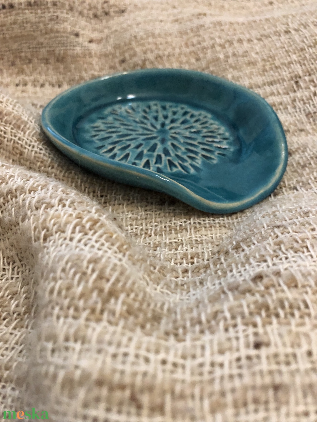 Fokhagyma reszelő / Fakanáltartó - türkiz - otthon & életmód - konyhafelszerelés, tálalás - sütés, főzés - fakanál & fakanáltartó - Meska.hu