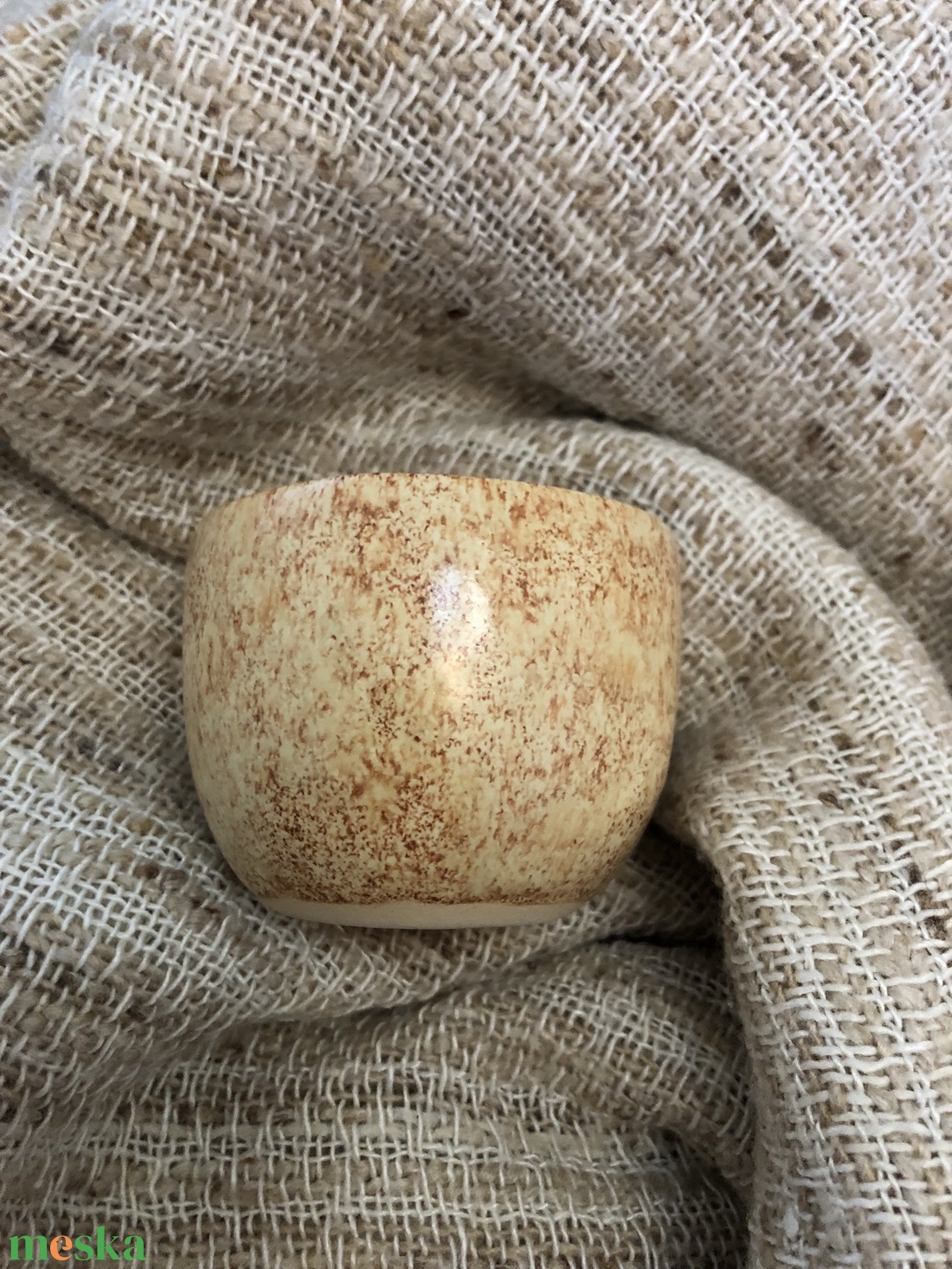 Vanília kerámia espresso pohárka - otthon & életmód - konyhafelszerelés, tálalás - tálalás - bögre & csésze - Meska.hu