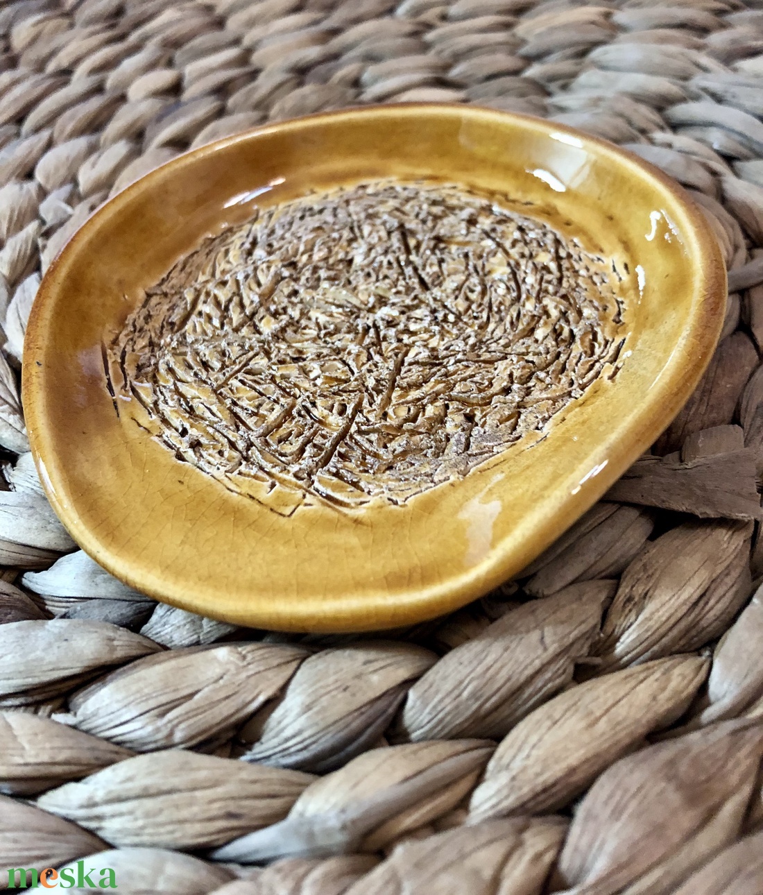 Kerámia fokhagyma reszelő + fakanáltartó  - otthon & életmód - konyhafelszerelés, tálalás - sütés, főzés - fakanál & fakanáltartó - Meska.hu