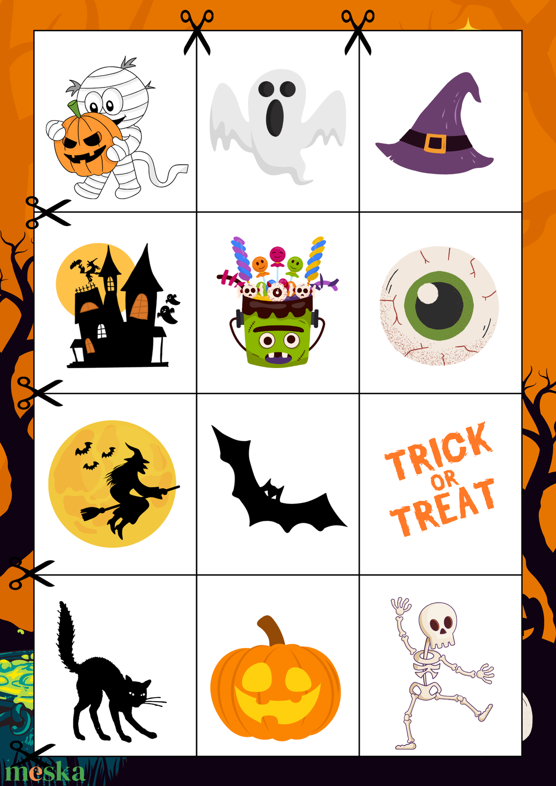 Helloweeni Bingo - játék & sport - táblajáték és kártyajáték - bingó - Meska.hu