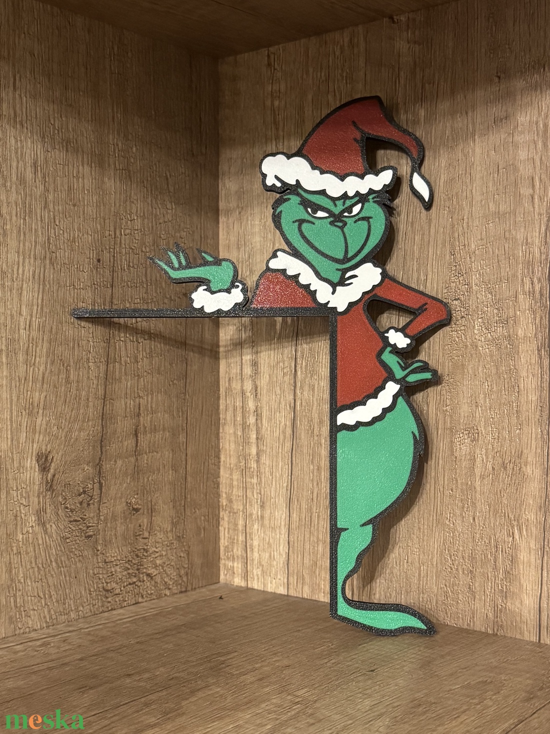 Grincs témájú ajtódísz  Karácsonyi dekoráció - karácsony - adventi díszek - adventi ajtódísz - Meska.hu