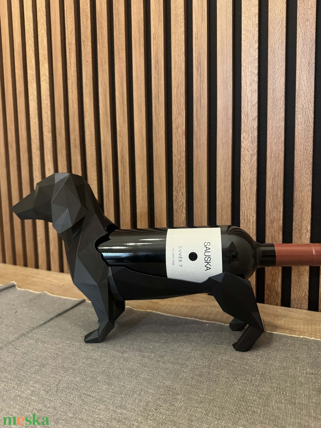 Tacskó formájú borosüveg tartó - otthon & életmód - konyhafelszerelés, tálalás - tálalás - bortartó - Meska.hu