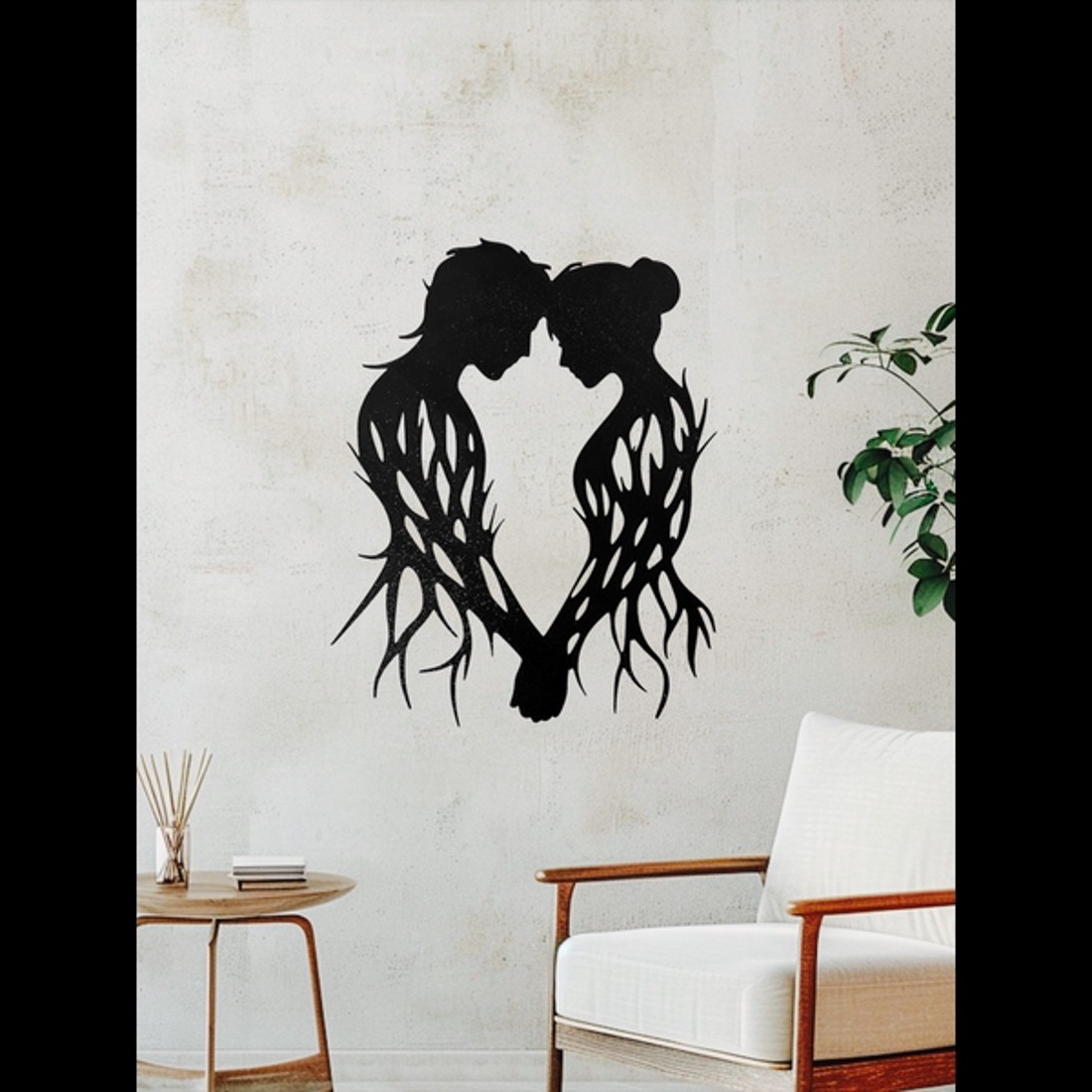 3D Nyomtatott Fali Dekoráció - Szerelmespár - otthon & életmód - dekoráció - kép & falikép - 3d képek - Meska.hu