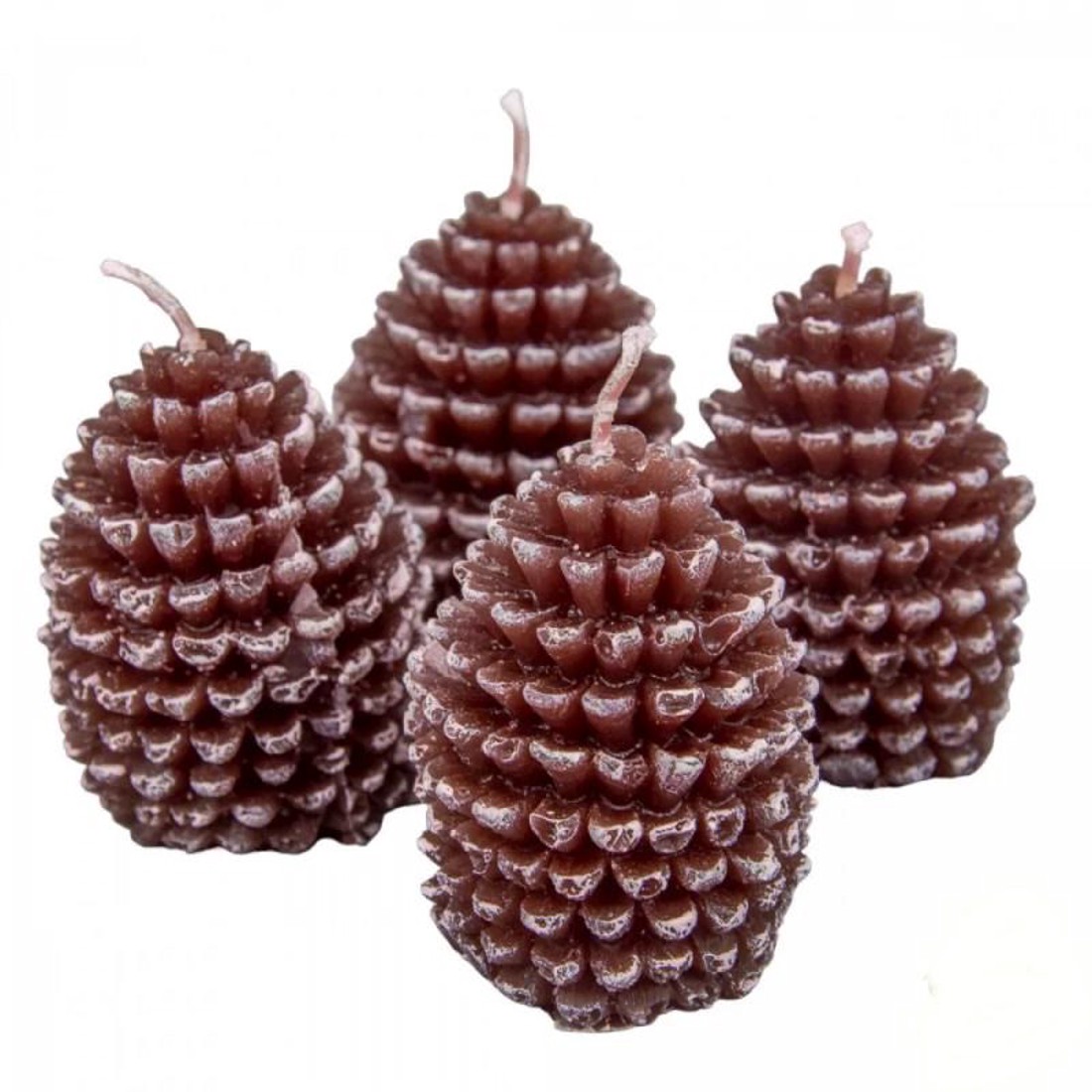 Kontúrozott toboz gyertya kicsi 52x70 mm - csoki szett - kellékek & szerszámok - dekorációs kellékek - dekorációs gyertya - Meska.hu