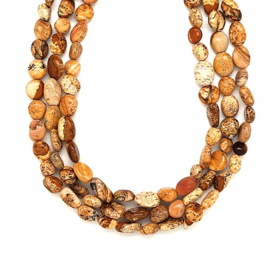 Jáspis kép pebble 7-11mm ékszerkészítő alapanyag (füzér) - kellékek & szerszámok - ásvány alapanyag - ásványfüzér - Meska.hu