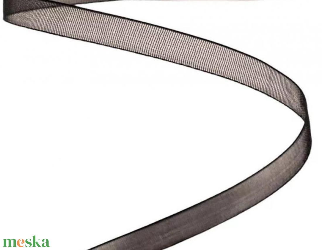 Organza szalag 6mmx20m - fekete - kellékek & szerszámok - rövidáru - szalag, pánt - textilszalag - Meska.hu Organza szalag 6mmx20m - fekete - kellékek & szerszámok - rövidáru - szalag, pánt - textilszalag - Meska.hu