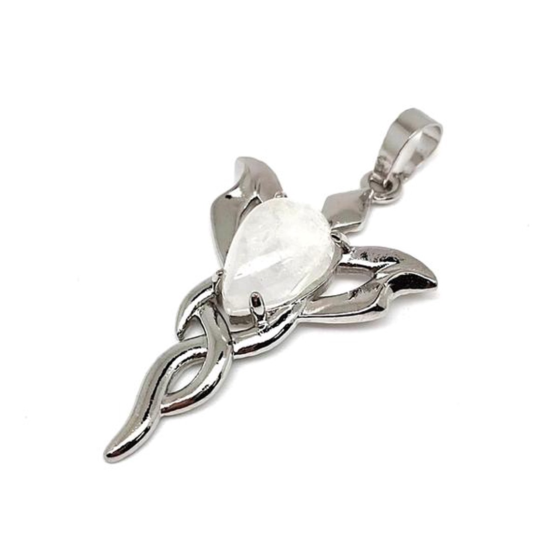 Csepp medál fém trefoil Hegyikristály 2,5x4cm - ékszer - nyaklánc - medál - Meska.hu Csepp medál fém trefoil Hegyikristály 2,5x4cm - ékszer - nyaklánc - medál - Meska.hu