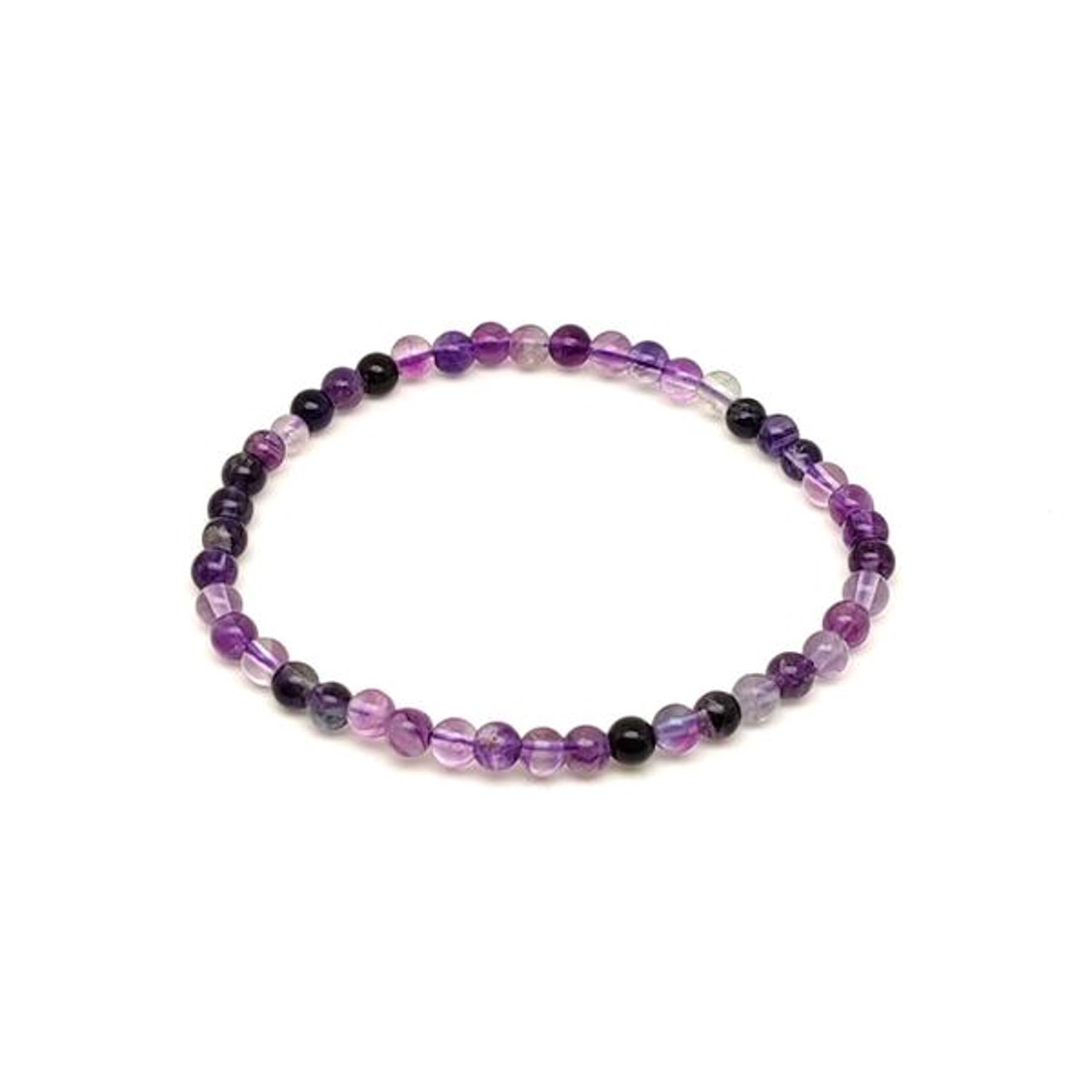 Lila fluorit golyó karkötő 45 mm - ékszer - karkötő - ásványkarkötő - Meska.hu