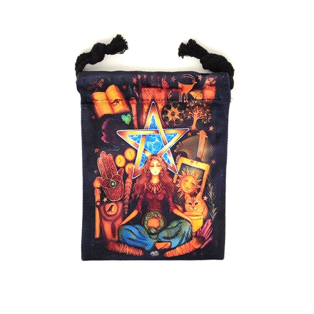 Csillagos istennő mintás szütyő � textil ajándéktasak 13x18 cm - otthon & életmód - papír, írószer - ajándékozás kellékei - ajándékzsák, csomagolás - Meska.hu