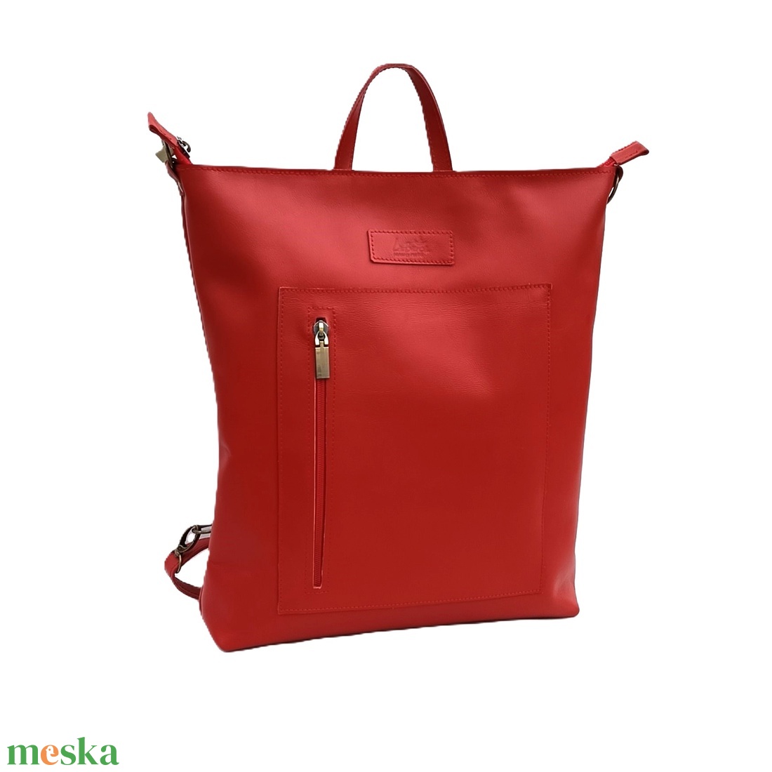 Piros bőr válltáska és hátizsák City L 011 - táska & tok - variálható táska - Meska.hu