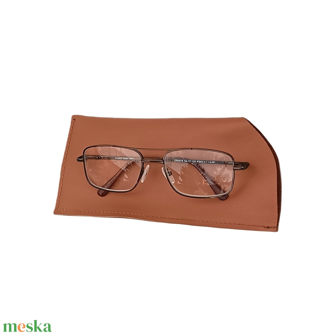 Barna bőr szemüvegtok Oculos 030 M - táska & tok - pénztárca & más tok - szemüvegtok - Meska.hu