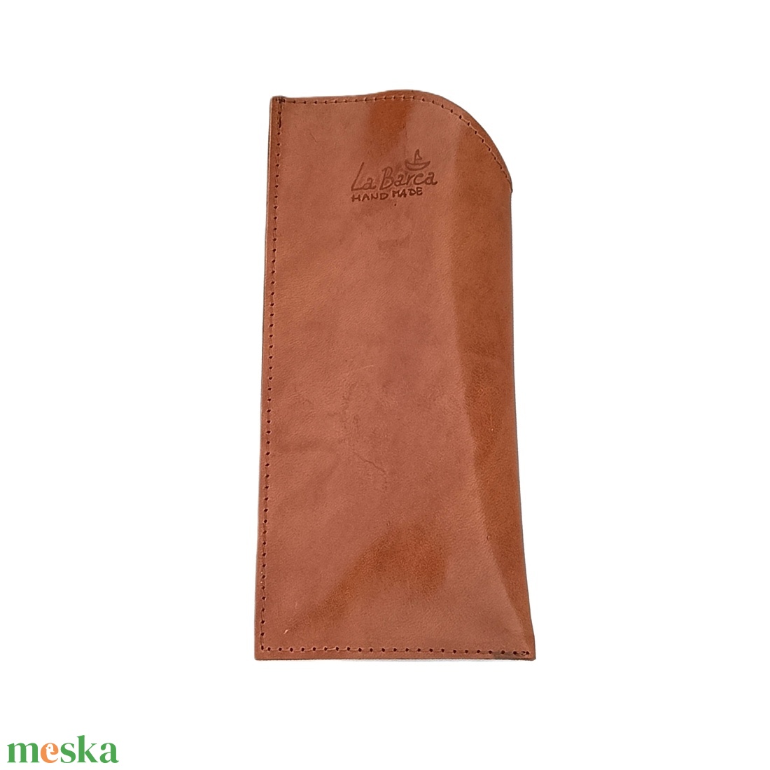 Fényes barna bőr szemüvegtok Oculos 031 M - táska & tok - pénztárca & más tok - szemüvegtok - Meska.hu