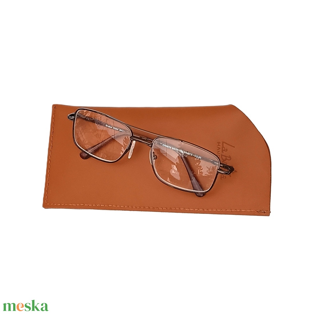 Matt barna bőr szemüvegtok Oculos 033 M - táska & tok - pénztárca & más tok - szemüvegtok - Meska.hu