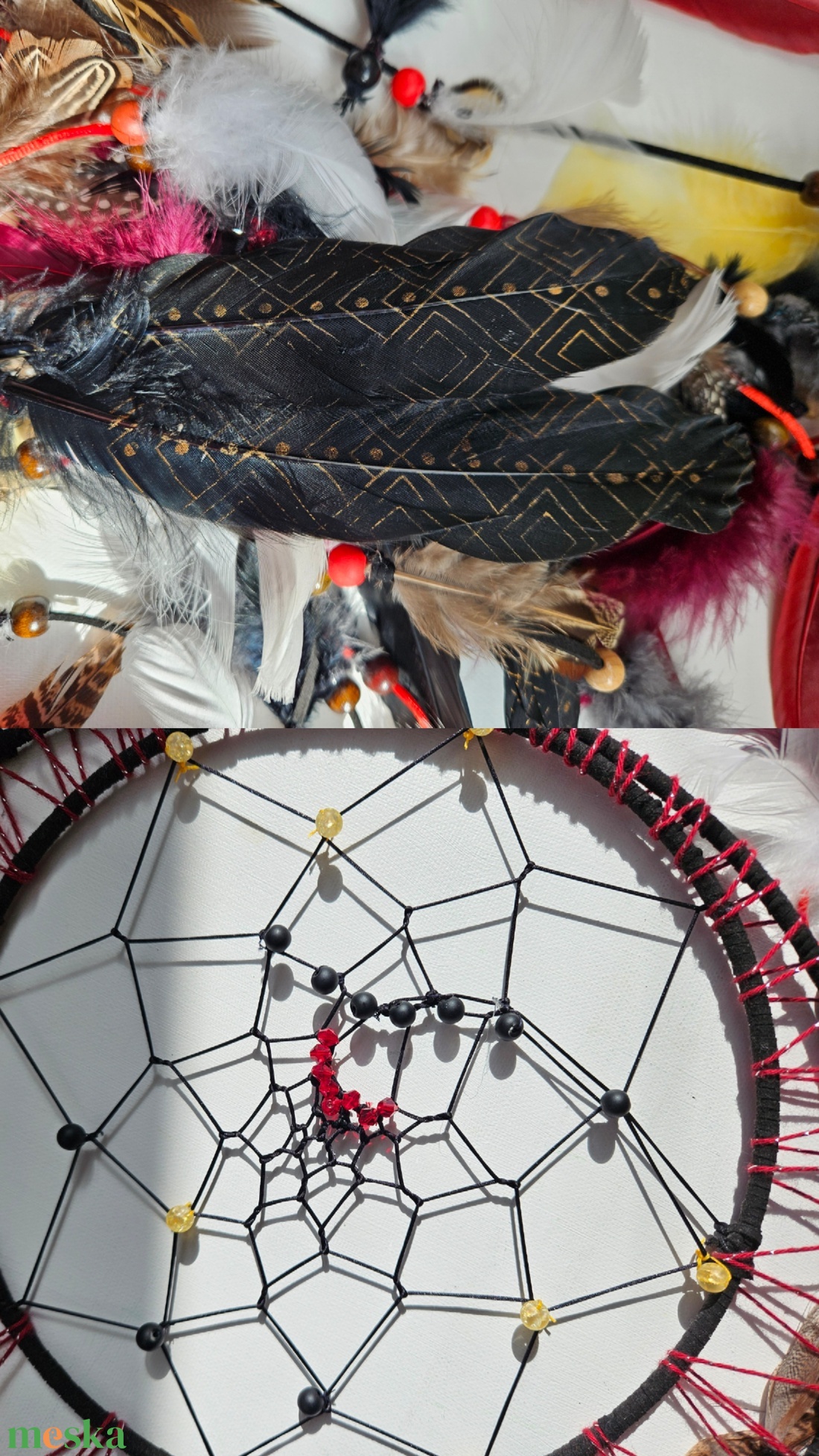 Holdas álomfogó - otthon & életmód - dekoráció - fali és függő dekoráció - álomfogó - Meska.hu
