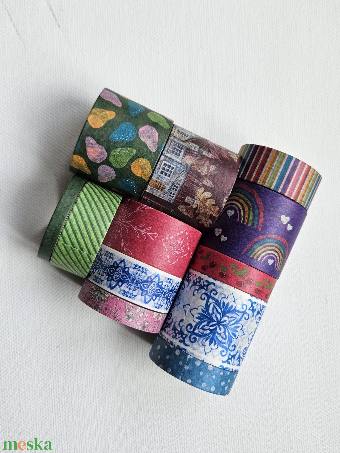 Mintás szalag / washi szalag szett kreatív alkotásokhoz - kellékek & szerszámok - papír - dekorációs papír - Meska.hu
