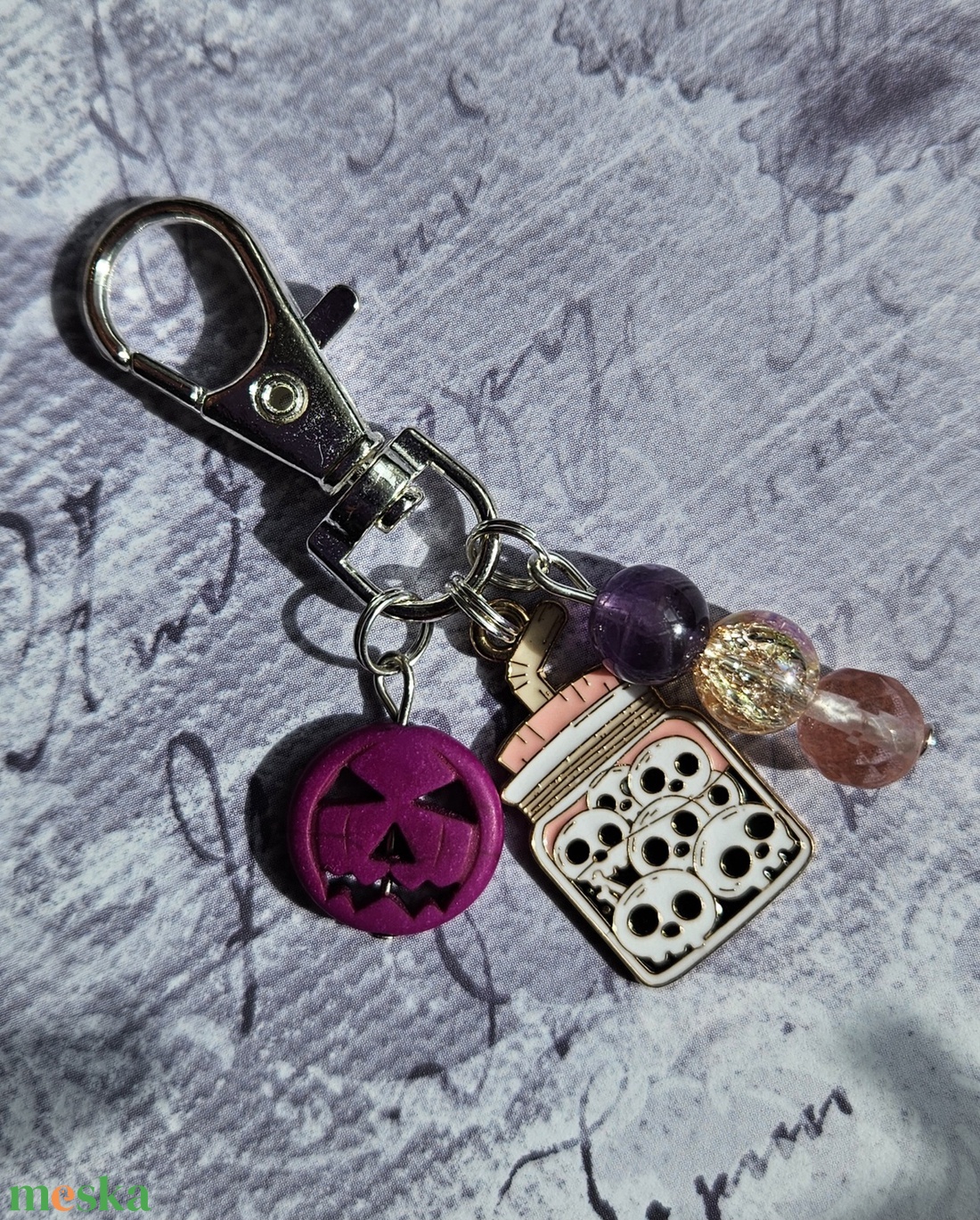 Halloween táskadísz / kulcstartó - táska & tok - kulcstartó & táskadísz - táskadísz - Meska.hu