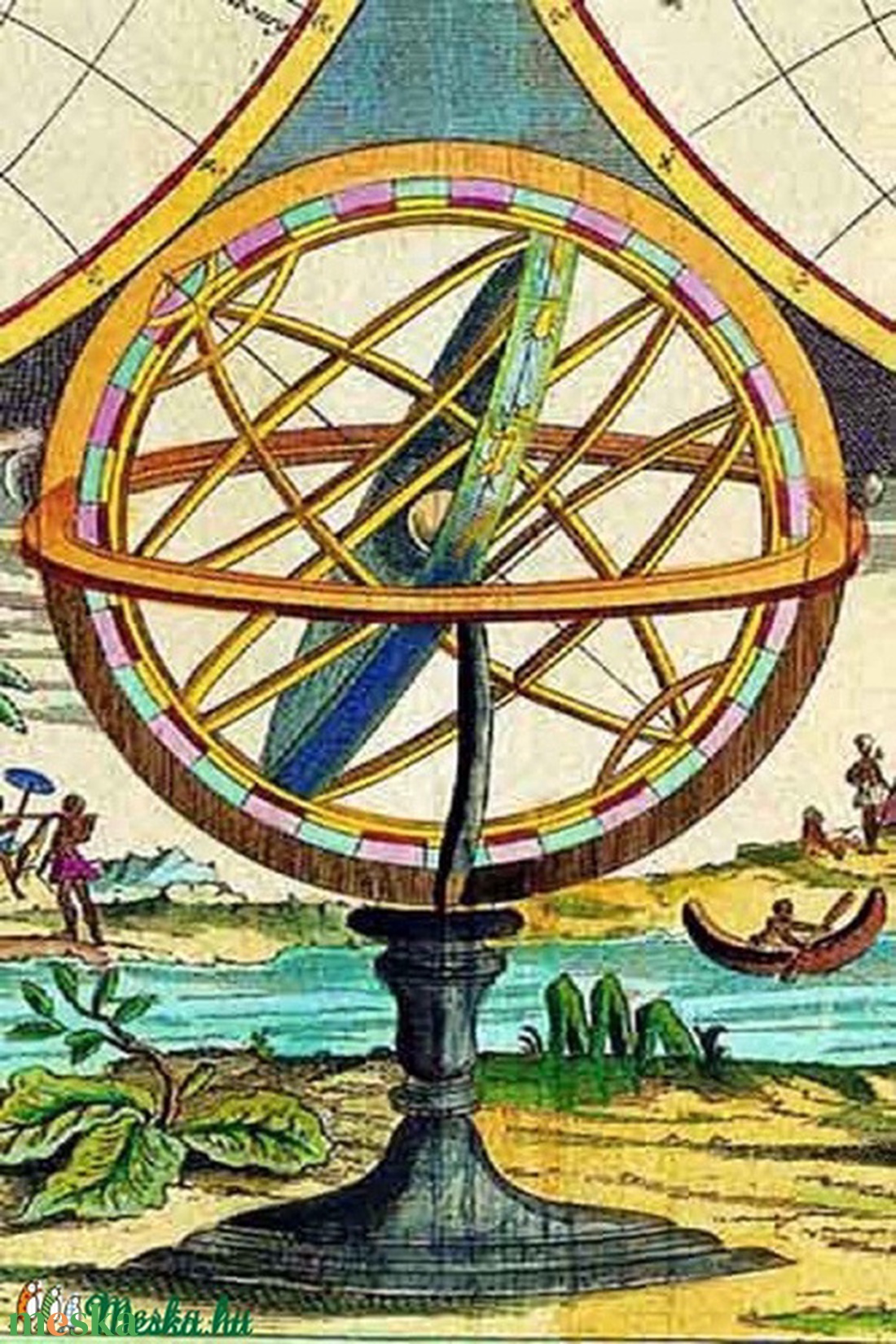 Antik térkép III - otthon & életmód - dekoráció - kép & falikép - üvegkép - Meska.hu