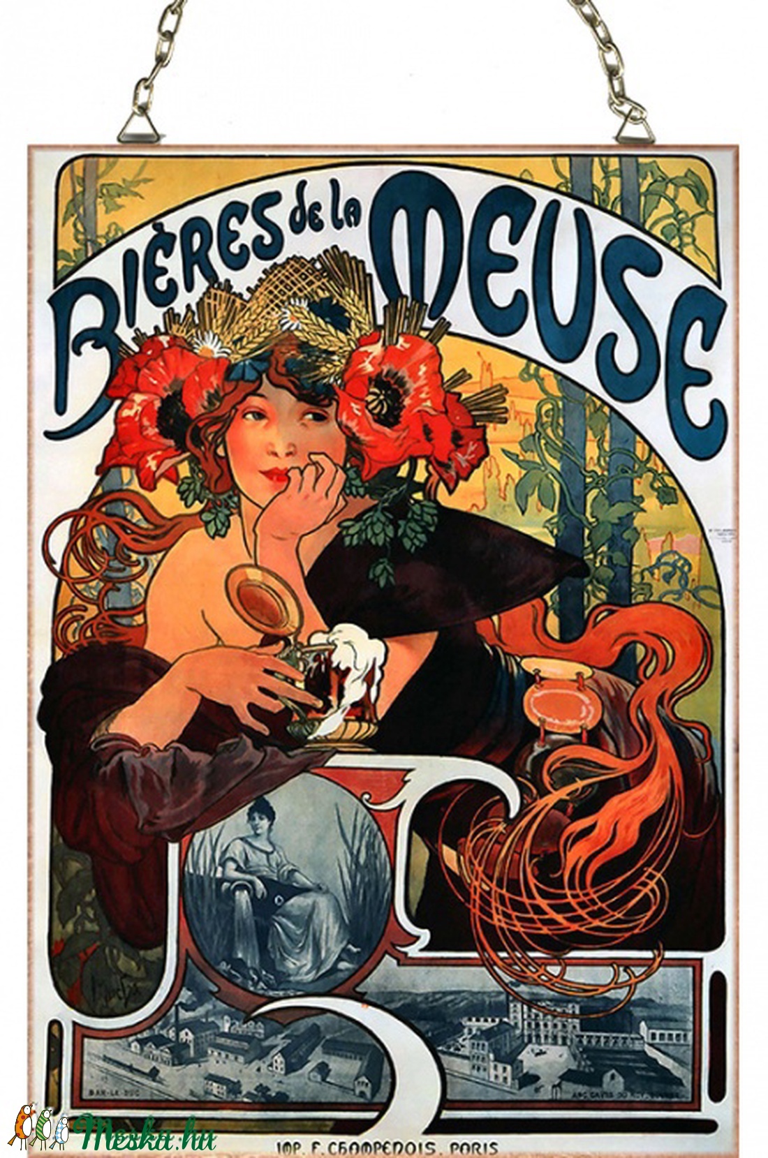 Alphonse Mucha - Biéres_de_la_Meuse -  - Meska.hu