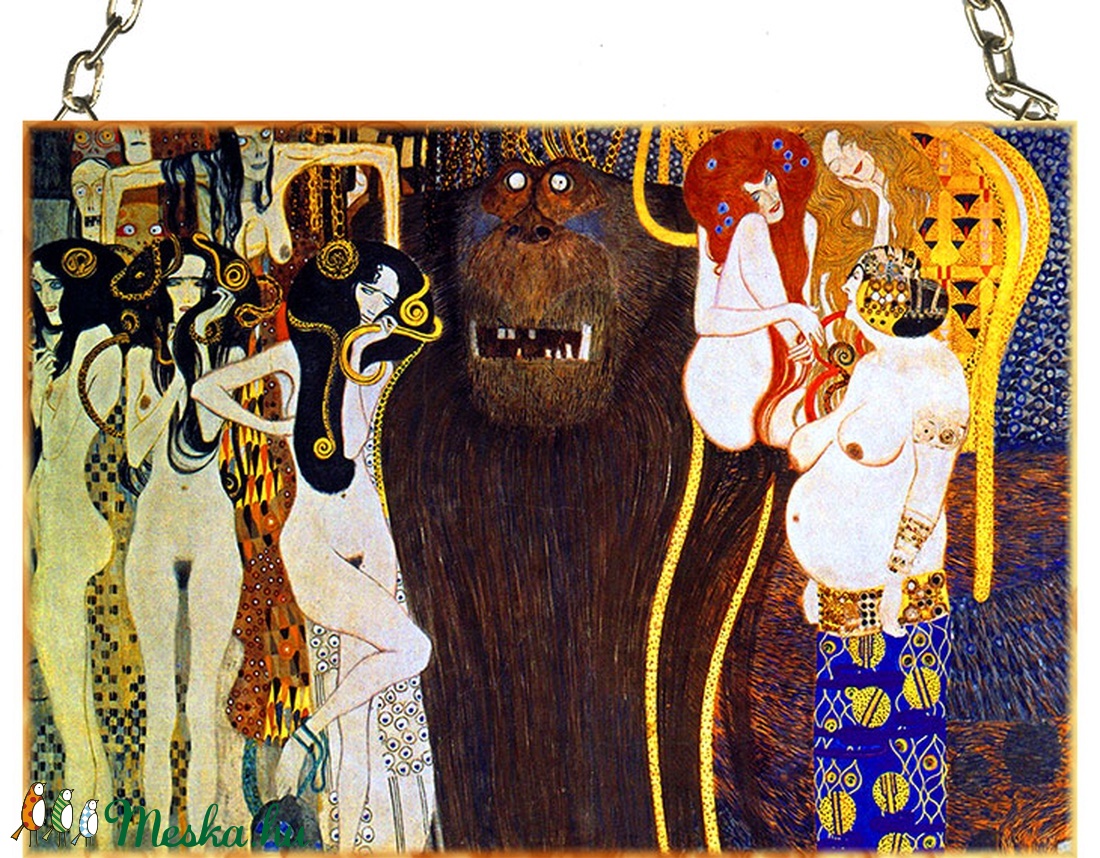 Gustav Klimt - Beethoven Frieze - - Meska.hu Gustav Klimt - Beethoven Frieze - - Meska.hu