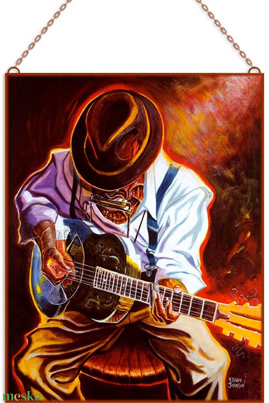 Gitáros - otthon & életmód - dekoráció - kép & falikép - üvegkép - Meska.hu Gitáros - otthon & életmód - dekoráció - kép & falikép - üvegkép - Meska.hu