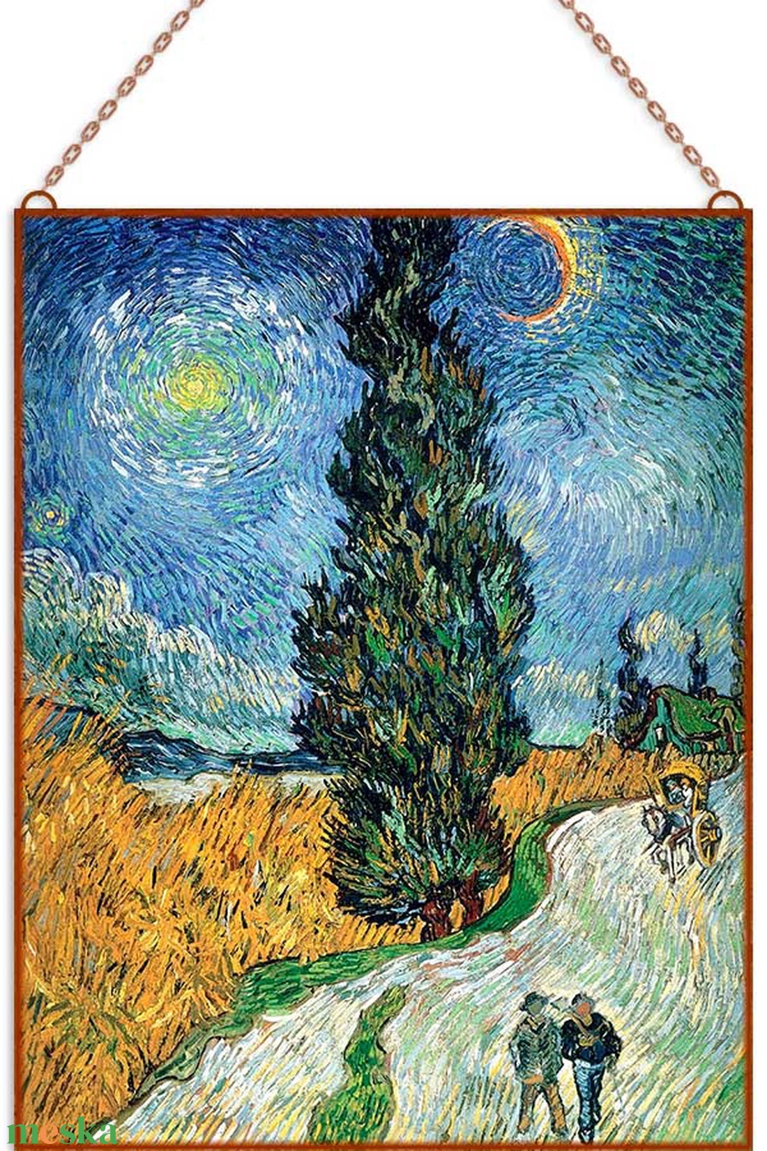 Van Gogh - Road with Cypress and Star - otthon & életmód - dekoráció - kép & falikép - kép & falikép - Meska.hu Van Gogh - Road with Cypress and Star - otthon & életmód - dekoráció - kép & falikép - kép & falikép - Meska.hu