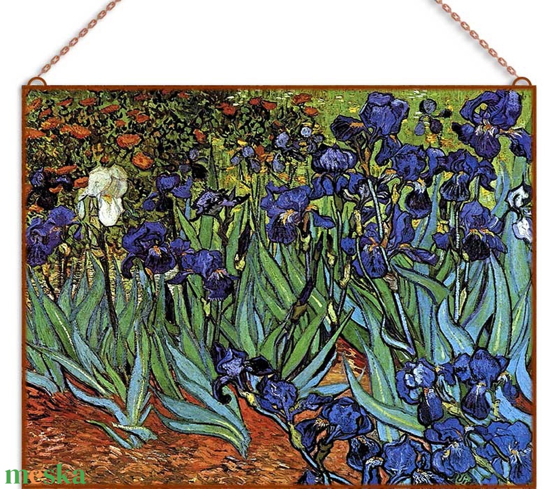 Van Gogh-Írisz (üvegkép) - otthon & életmód - dekoráció - kép & falikép - üvegkép - Meska.hu Van Gogh-Írisz (üvegkép) - otthon & életmód - dekoráció - kép & falikép - üvegkép - Meska.hu