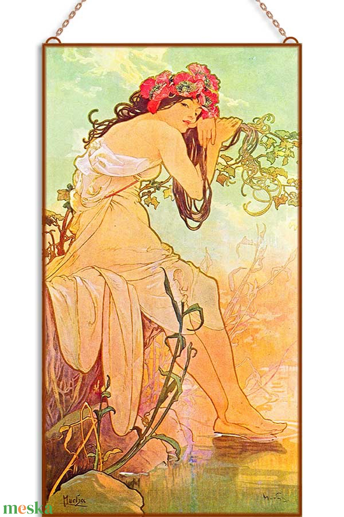 Mucha - Nyár - otthon & életmód - dekoráció - kép & falikép - üvegkép - Meska.hu Mucha - Nyár - otthon & életmód - dekoráció - kép & falikép - üvegkép - Meska.hu