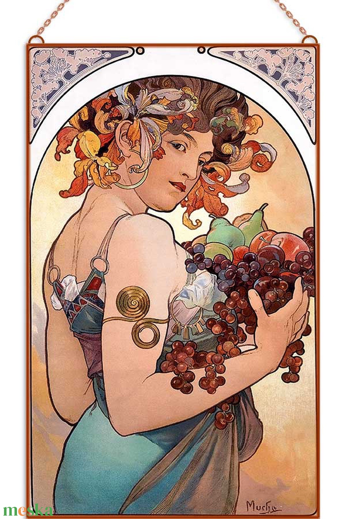 Alfons Mucha - Gyümölcs - otthon & lakás - dekoráció - kép & falikép - üvegkép - Meska.hu Alfons Mucha - Gyümölcs - otthon & lakás - dekoráció - kép & falikép - üvegkép - Meska.hu