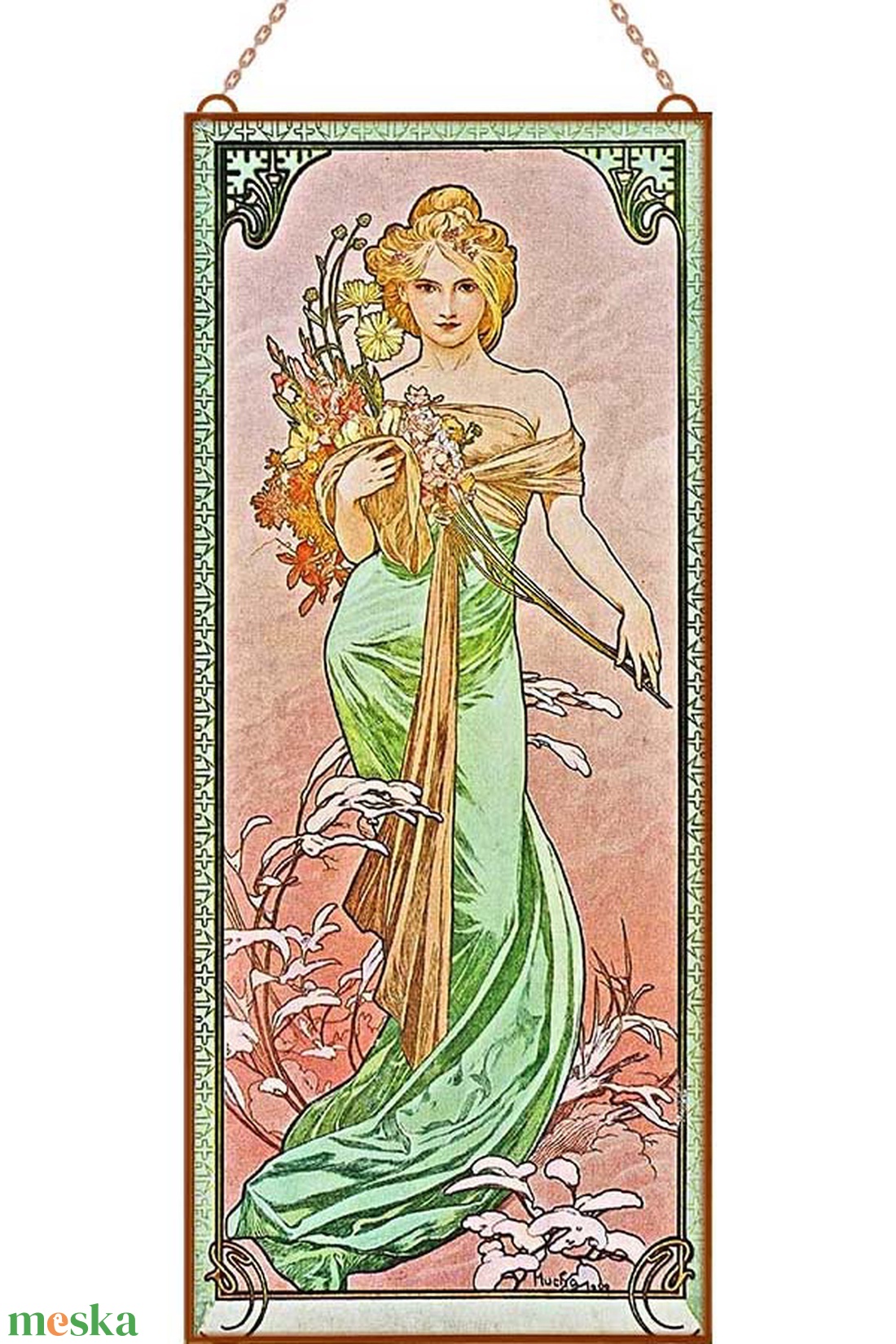 Alfons Mucha-Évszakok (garnitúra) - otthon & életmód - dekoráció - kép & falikép - üvegkép - Meska.hu Alfons Mucha-Évszakok (garnitúra) - otthon & életmód - dekoráció - kép & falikép - üvegkép - Meska.hu