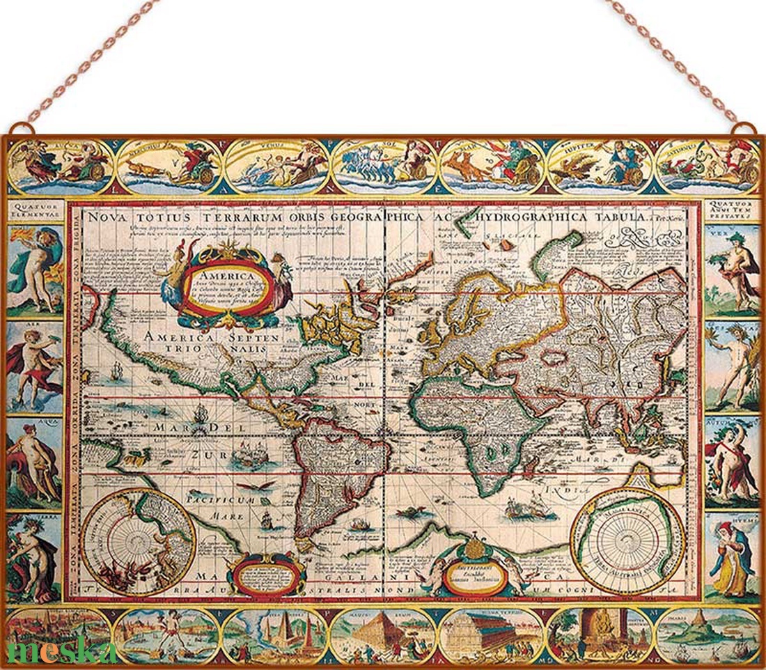 Antique Map - otthon & életmód - dekoráció - kép & falikép - üvegkép - Meska.hu Antique Map - otthon & életmód - dekoráció - kép & falikép - üvegkép - Meska.hu