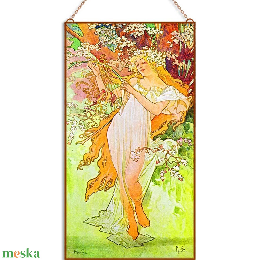 Alphonse Mucha-Négy évszak üvegkép garnitúra - otthon & életmód - dekoráció - kép & falikép - üvegkép - Meska.hu Alphonse Mucha-Négy évszak üvegkép garnitúra - otthon & életmód - dekoráció - kép & falikép - üvegkép - Meska.hu