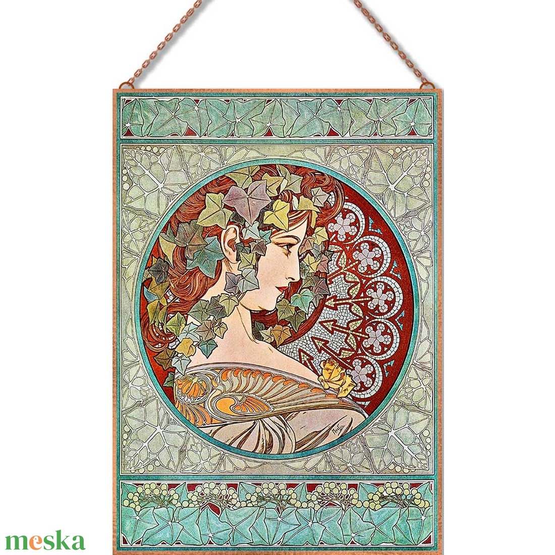 Alfons Mucha üvegkép - otthon & életmód - dekoráció - kép & falikép - üvegkép - Meska.hu Alfons Mucha üvegkép - otthon & életmód - dekoráció - kép & falikép - üvegkép - Meska.hu