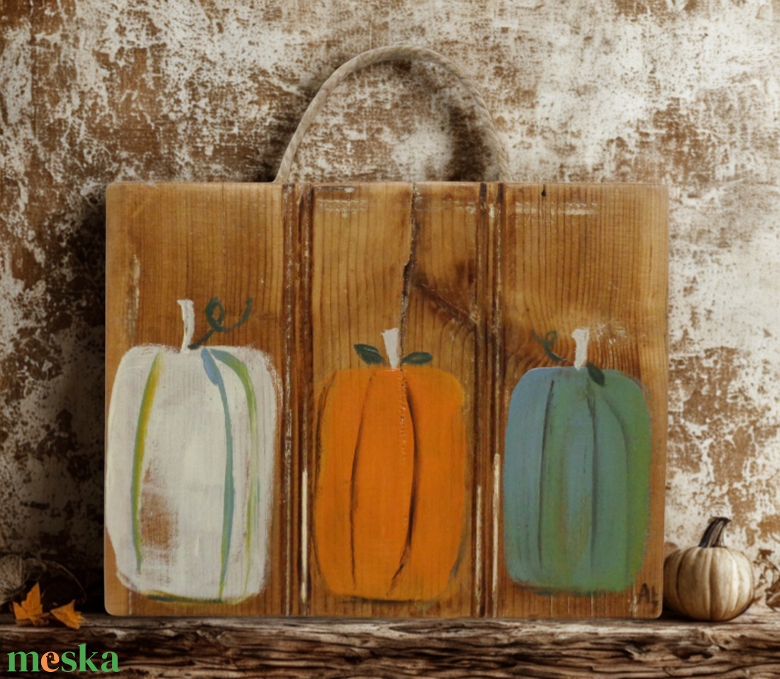 Pumpkins - Rusztikus Fatábla, Ajándék ötlet - Egyedi Falidísz, Halloween, Dísztök - otthon & életmód - dekoráció - fali és függő dekoráció - falra akasztható dekor - Meska.hu Pumpkins - Rusztikus Fatábla, Ajándék ötlet - Egyedi Falidísz, Halloween, Dísztök - otthon & életmód - dekoráció - fali és függő dekoráció - falra akasztható dekor - Meska.hu