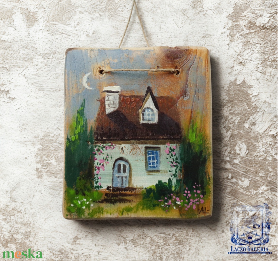 Vadrózsák és Kifli hold - Rusztikus Fatábla, Ajándék ötlet - Egyedi Falidísz - Házikó - otthon & életmód - dekoráció - dísztárgy - Meska.hu Vadrózsák és Kifli hold - Rusztikus Fatábla, Ajándék ötlet - Egyedi Falidísz - Házikó - otthon & életmód - dekoráció - dísztárgy - Meska.hu