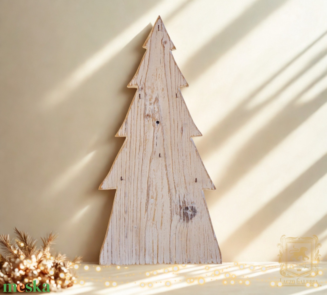 Rusztikus karácsonyfa - Ajándék ötlet - Karácsonyfa akasztókkal - karácsony - karácsonyi lakásdekoráció - karácsonyfa, grincsfa - Meska.hu
