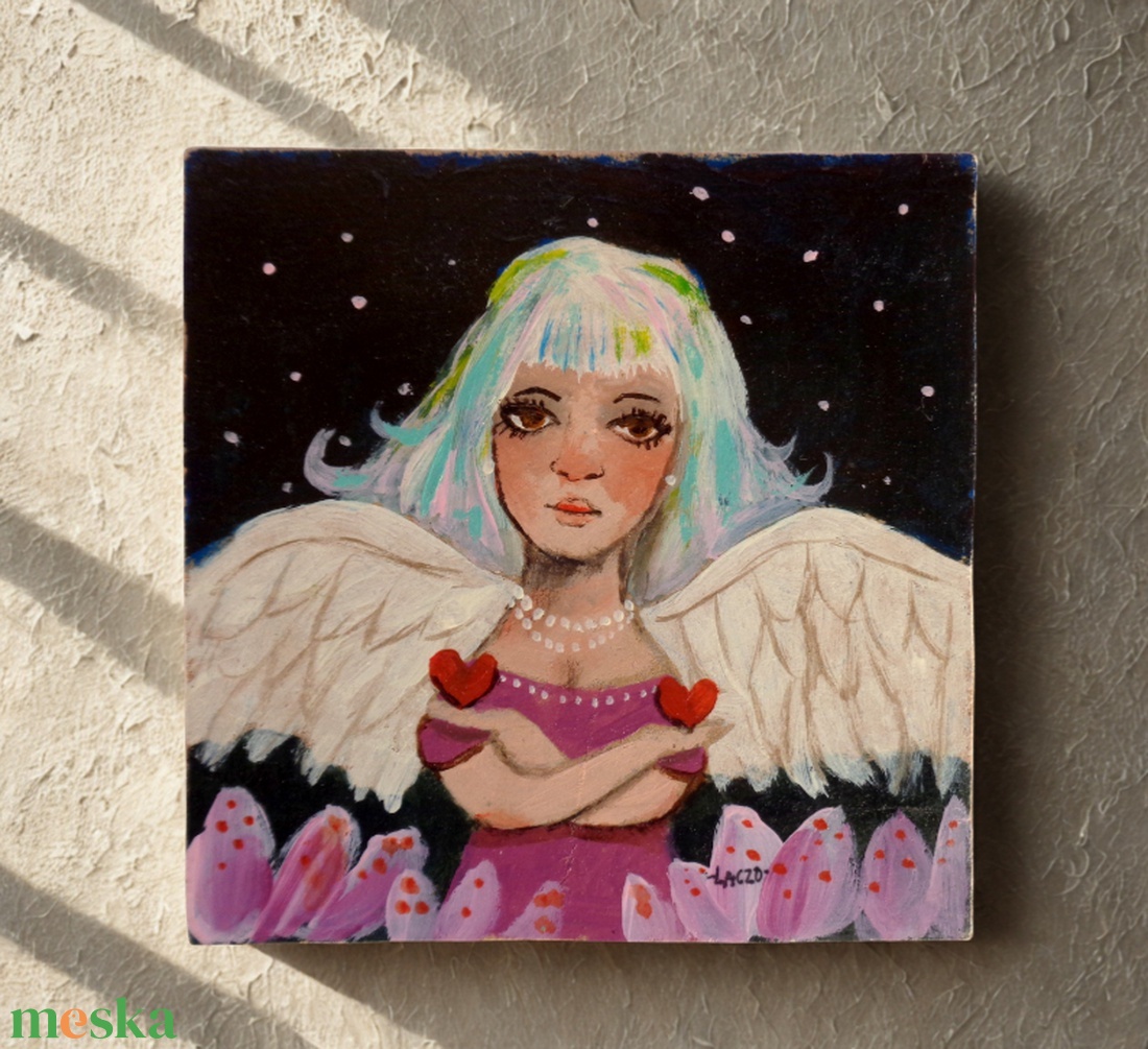 Angyalszív - Laczó Ágnes kortárs festő/grafikus művész - művészet - festmény - akril - Meska.hu Angyalszív - Laczó Ágnes kortárs festő/grafikus művész - művészet - festmény - akril - Meska.hu