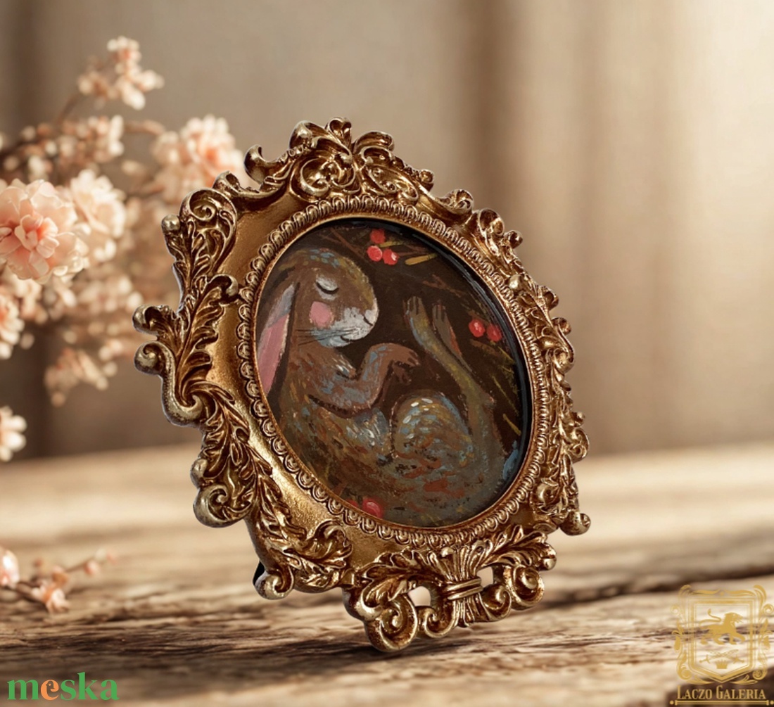 Álomszuszék az erdő mélyén - Akril festméy, Falikép keretben - Laczó Ágnes  - művészet - festmény - akril - Meska.hu