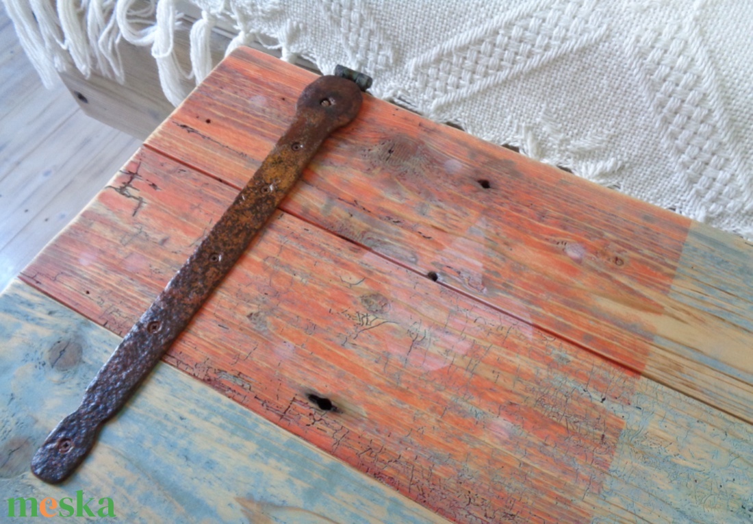 Tricolor nagyméretű láda - Hajóláda, Tároló - otthon & életmód - tárolás & rendszerezés - láda - Meska.hu