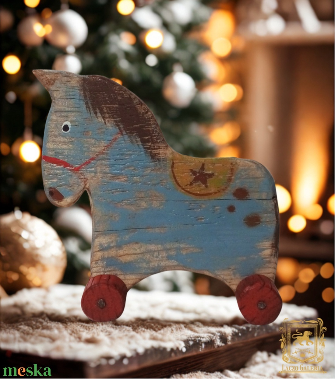 Fáni - Rusztikus Fa Dekoráció - Ajándék ötlet - Gyerekszoba - Lovacska - otthon & életmód - dekoráció - dísztárgy - Meska.hu